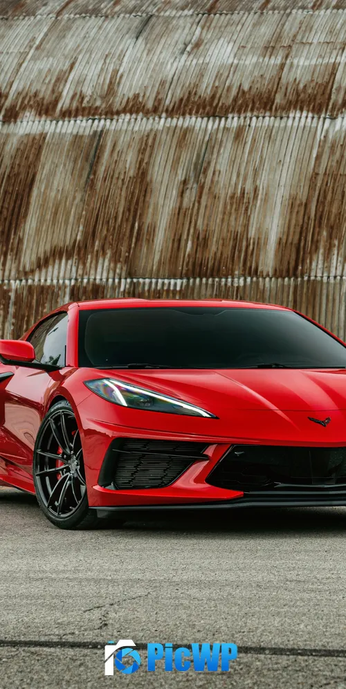 Chevrolet Corvette Red cars 3K Mobile Wallpaper