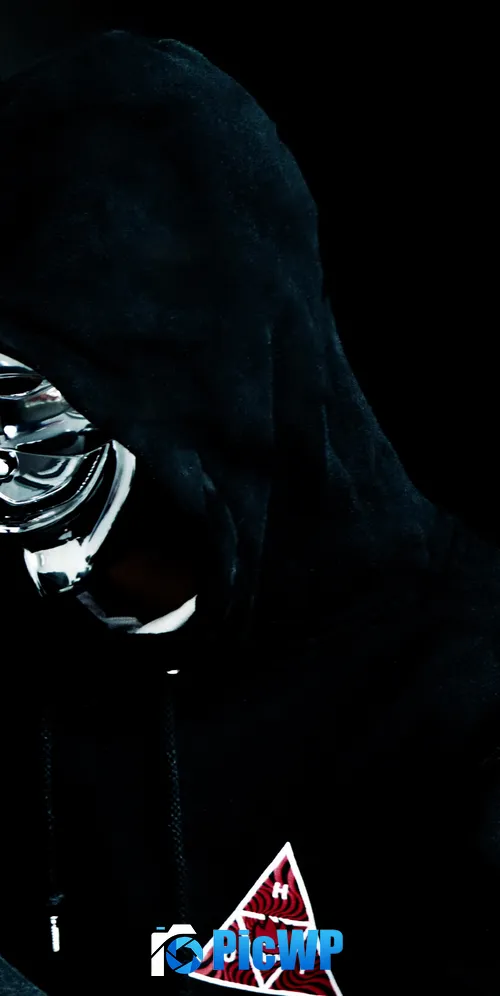 Persons in Mask Sweatshirt 3K Mobile Wallpaper
