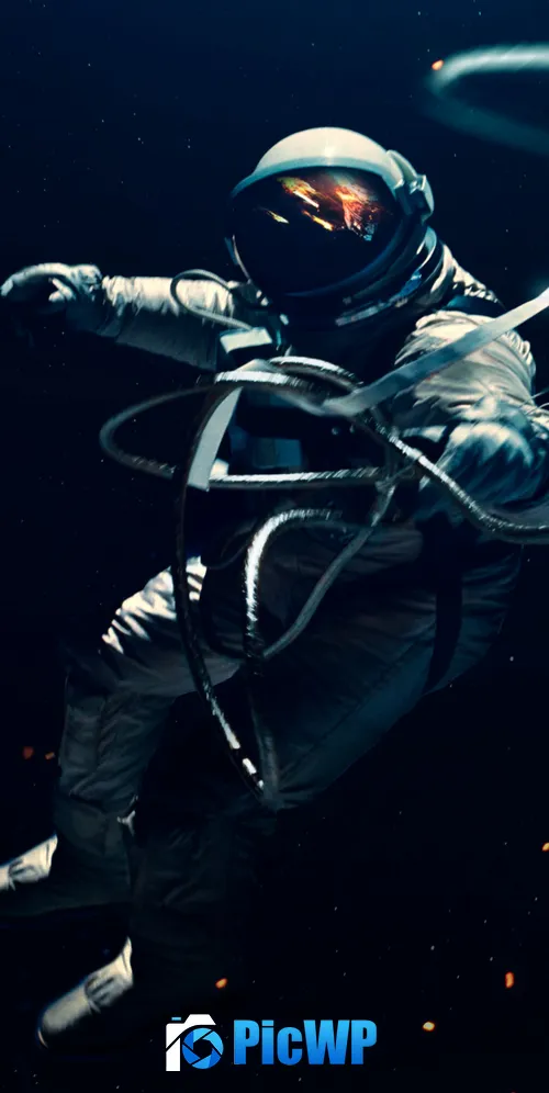 Astronaut Lost in Space 3K Mobile Wallpaper