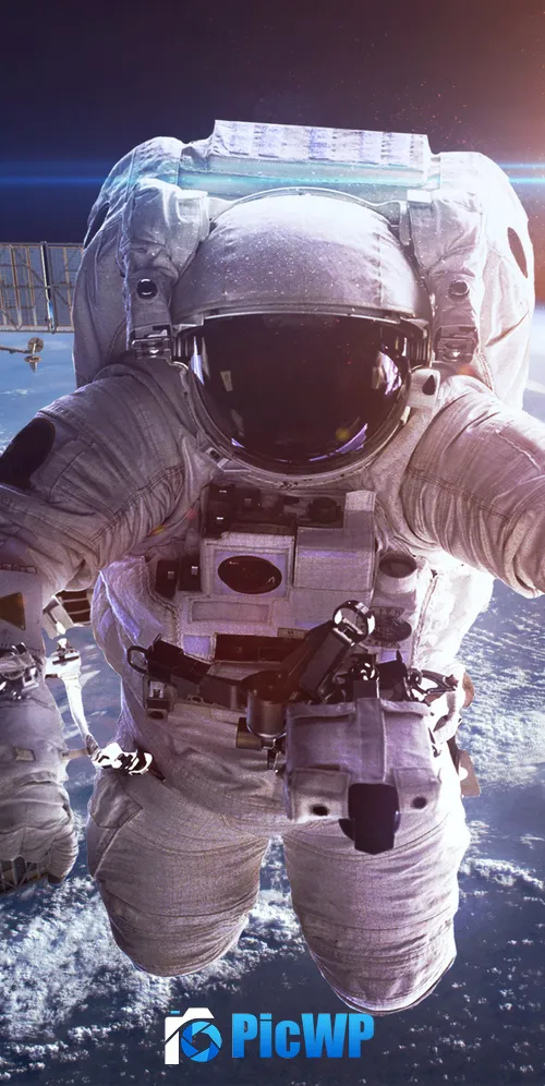 Astronaut Earth 3K Mobile Wallpaper