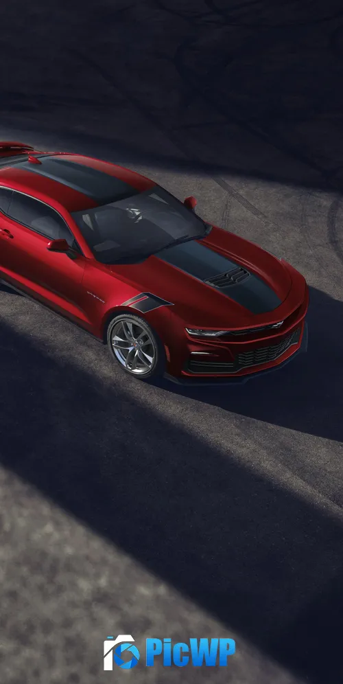 Chevrolet Camaro Wild Cherry Design package 3K Mobile Wallpaper