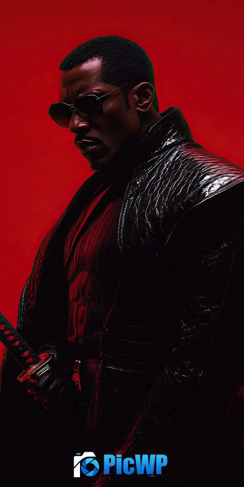 Blade Red background 3K Mobile Wallpaper