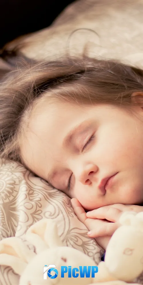 Cute Girl Sleeping baby 3K Mobile Wallpaper