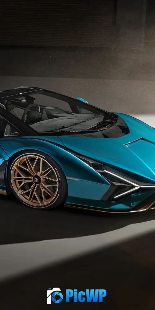 Lamborghini Sián Roadster 2020 3K Mobile Wallpaper