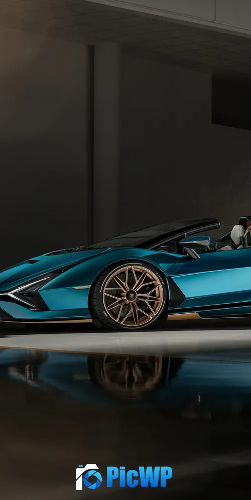 Lamborghini Sián Roadster Sports cars 3K Mobile Wallpaper