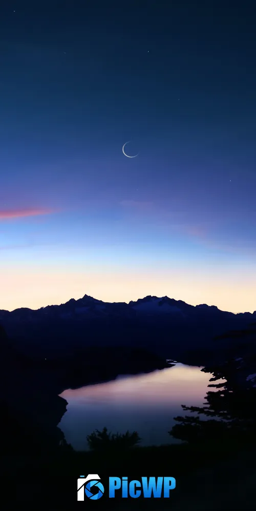 Hidden Lake Mountains 3K Mobile Wallpaper