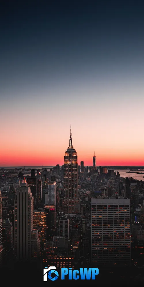 Empire State Building Skyscraper 3K Mobile Wallpaper