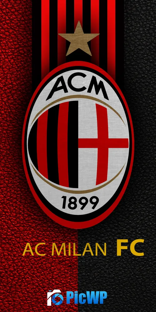 AC Milan Logo 3K Mobile Wallpaper