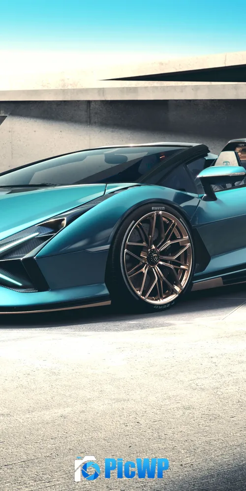 Lamborghini Sián Roadster 3K Mobile Wallpaper