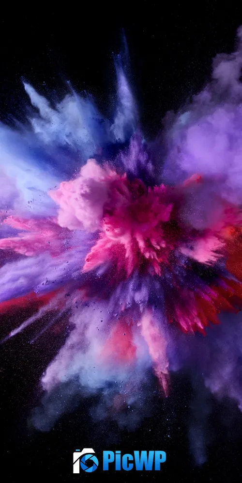 Color burst Splash 3K Mobile Wallpaper