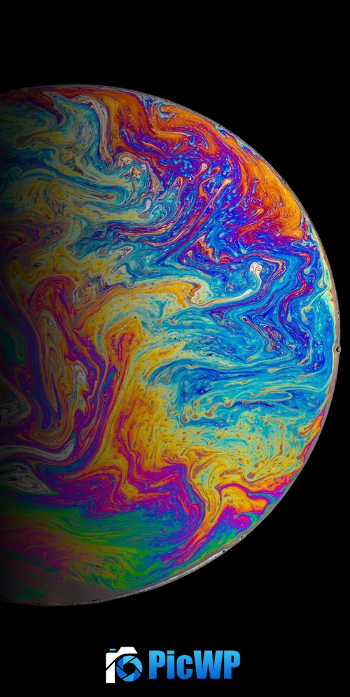 Planet Soap Bubble 3K Mobile Wallpaper