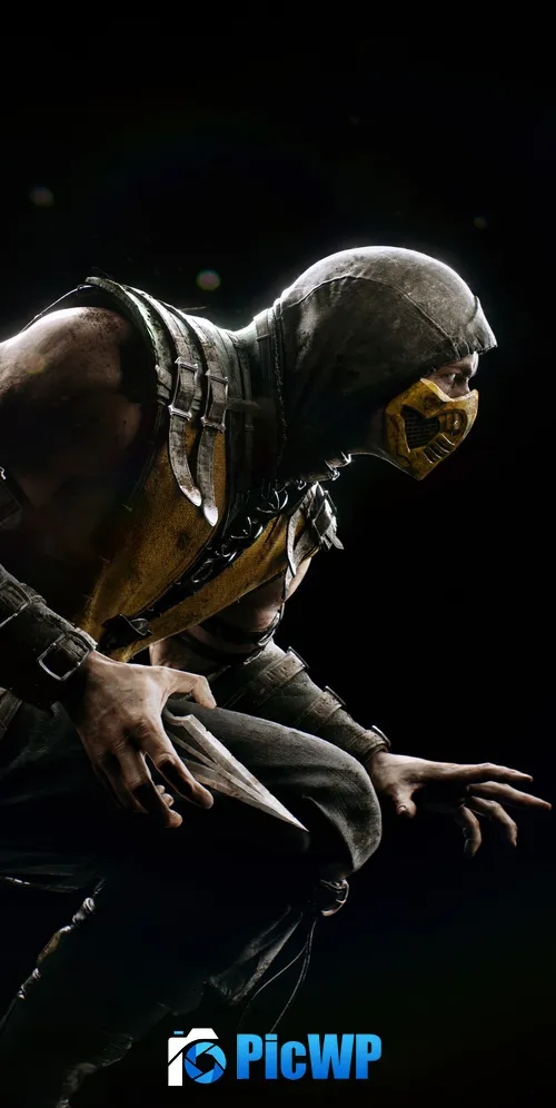 Scorpion Mortal Kombat X 3K Mobile Wallpaper