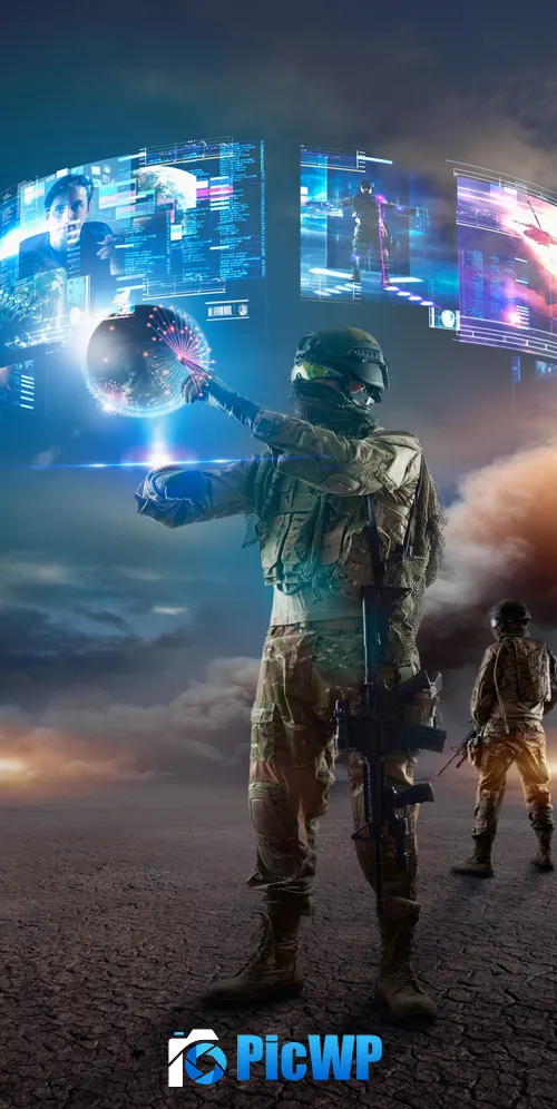 Soldiers Virtual reality 3K Mobile Wallpaper