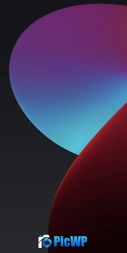 iPadOS Red 3K Mobile Wallpaper