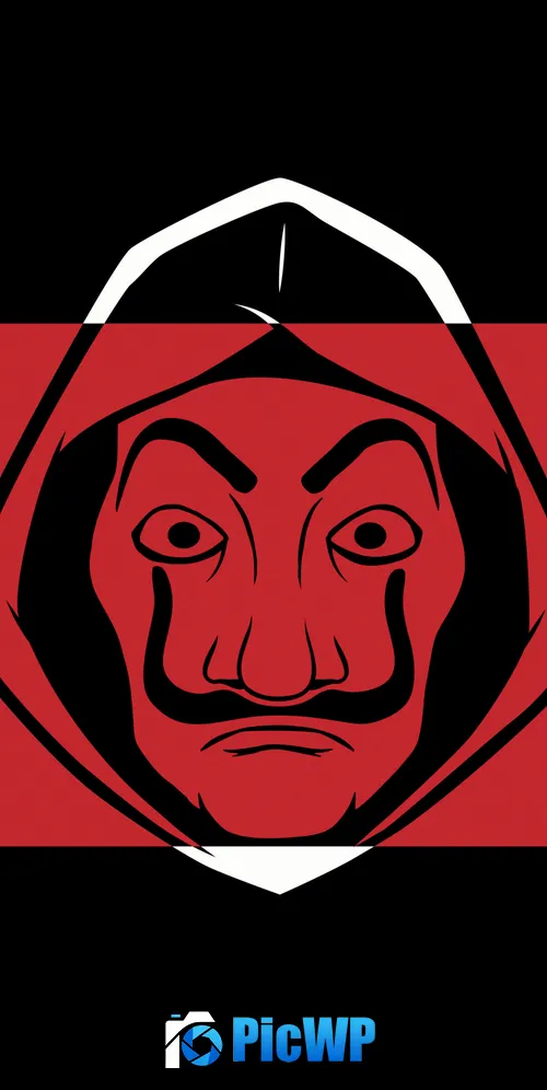 Dali Mask Minimalist 3K Mobile Wallpaper