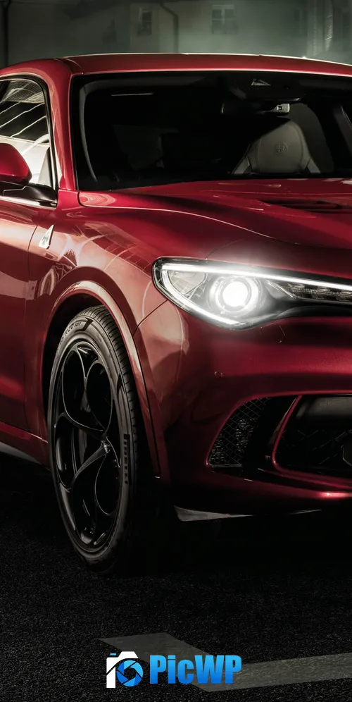 Alfa Romeo Stelvio Quadrifoglio 2020 3K Mobile Wallpaper