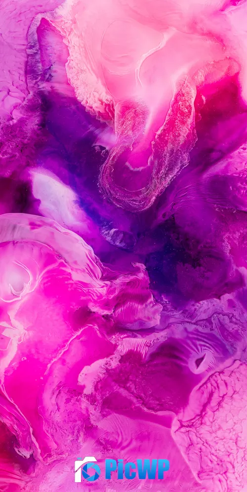 Pink Liquid art 3K Mobile Wallpaper