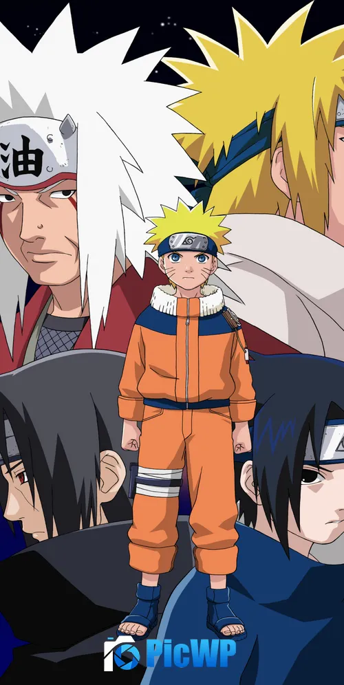 Jiraiya Minato Namikaze 3K Mobile Wallpaper