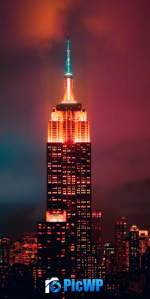 Empire State Building Manhattan 3K Mobile Wallpaper