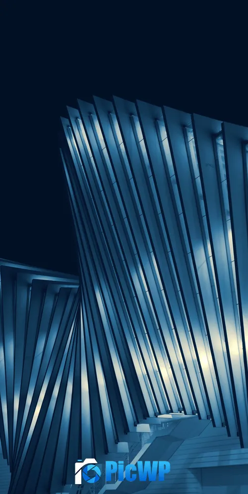 Modern architecture Night 3K Mobile Wallpaper