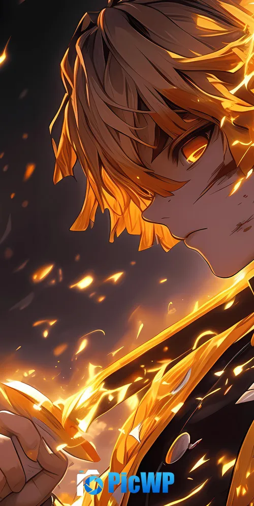 Zenitsu Agatsuma 3K Mobile Wallpaper