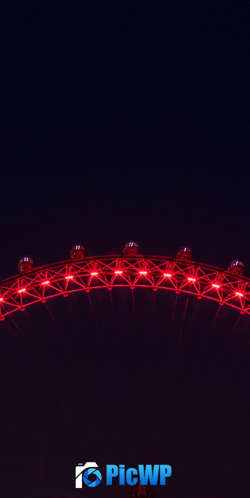 London Eye Minimalist 3K Mobile Wallpaper