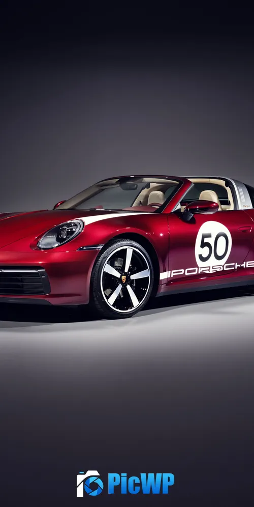 Porsche 911 Targa 4S Heritage Edition 3K Mobile Wallpaper
