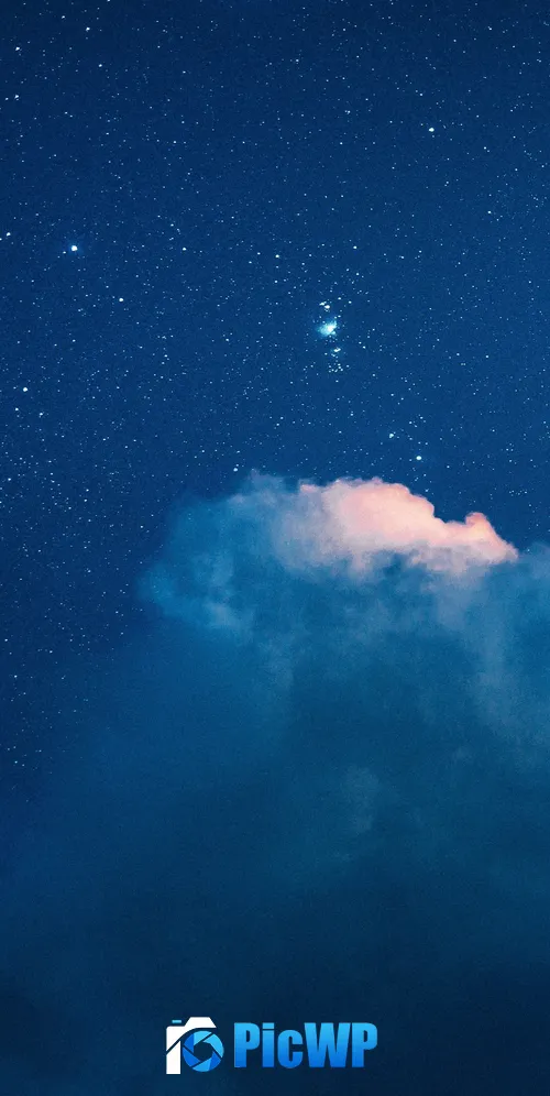 Starry sky Clouds 3K Mobile Wallpaper