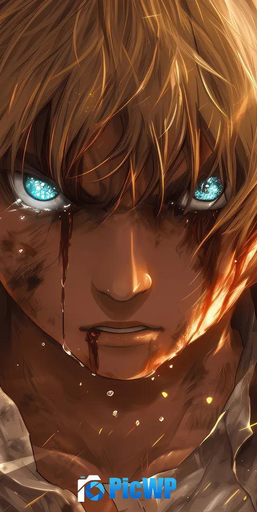Armin Arlert AI art 3K Mobile Wallpaper