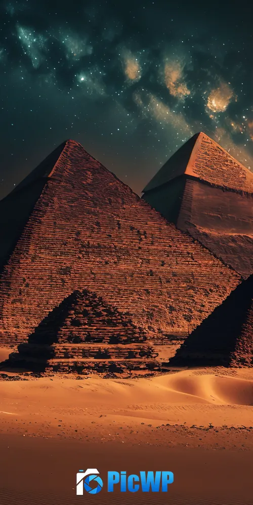 Egyptian Pyramids Aesthetic 3K Mobile Wallpaper