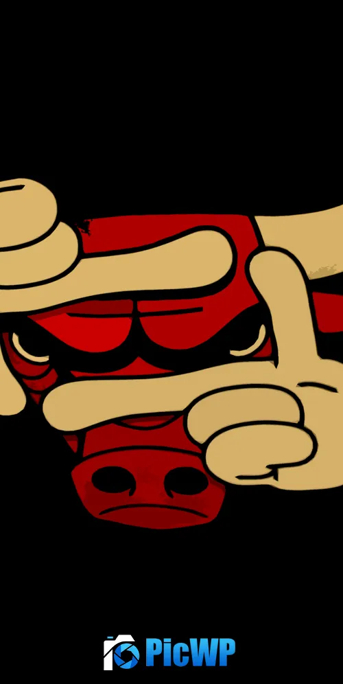 Chicago Bulls Minimalist 3K Mobile Wallpaper