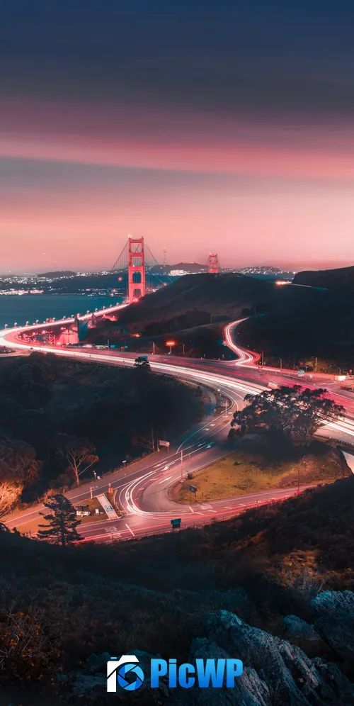 Golden Gate Bridge Sunset 3K Mobile Wallpaper