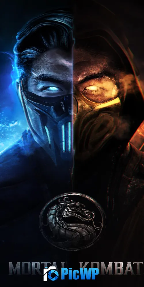 Mortal Kombat Sub-Zero 3K Mobile Wallpaper