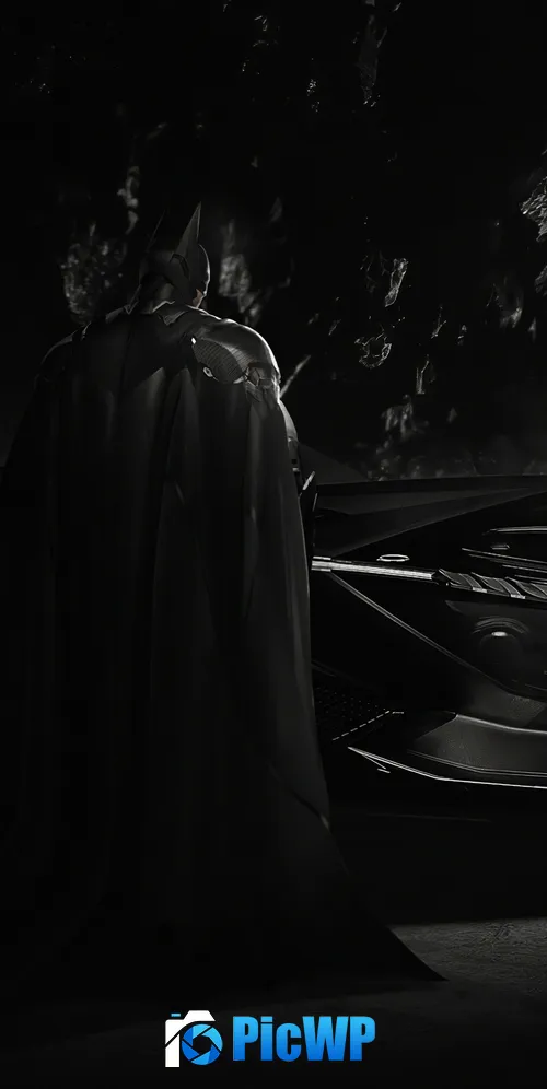 Batman Batmobile 3K Mobile Wallpaper