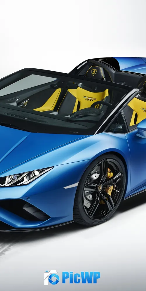 Lamborghini Huracan EVO RWD Spyder 2020 3K Mobile Wallpaper