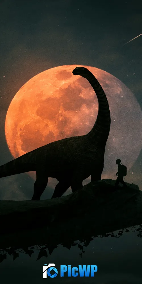 Dinosaur Kid 3K Mobile Wallpaper