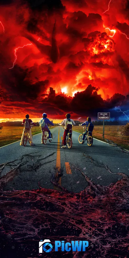 Stranger Things Poster 3K Mobile Wallpaper