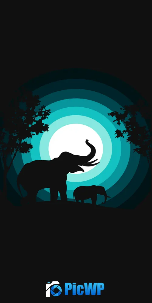Elephant Elephant cub 3K Mobile Wallpaper