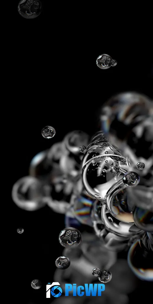 Bubbles Samsung Galaxy S20 3K Mobile Wallpaper
