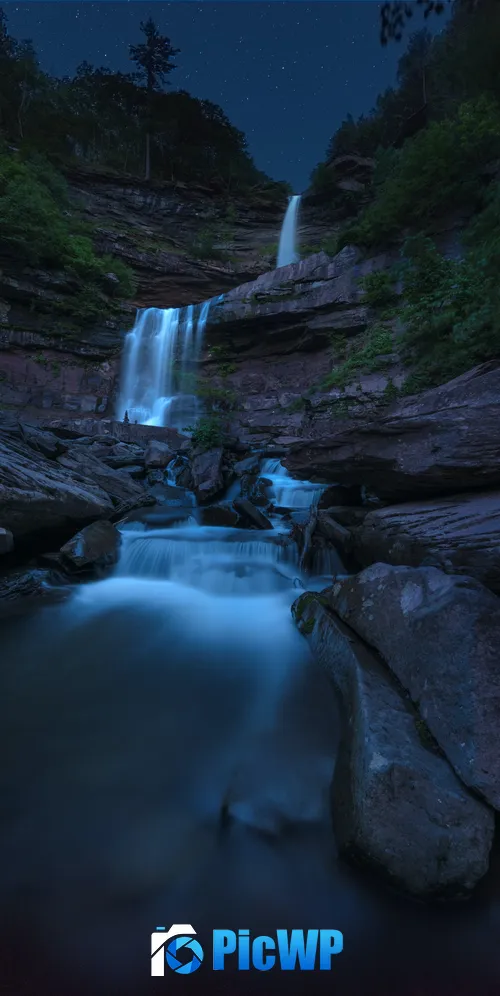 Kaaterskill Falls Waterfall 3K Mobile Wallpaper