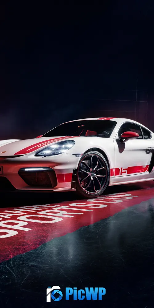 Porsche 718 Cayman GT4 Sports Cup Edition 3K Mobile Wallpaper
