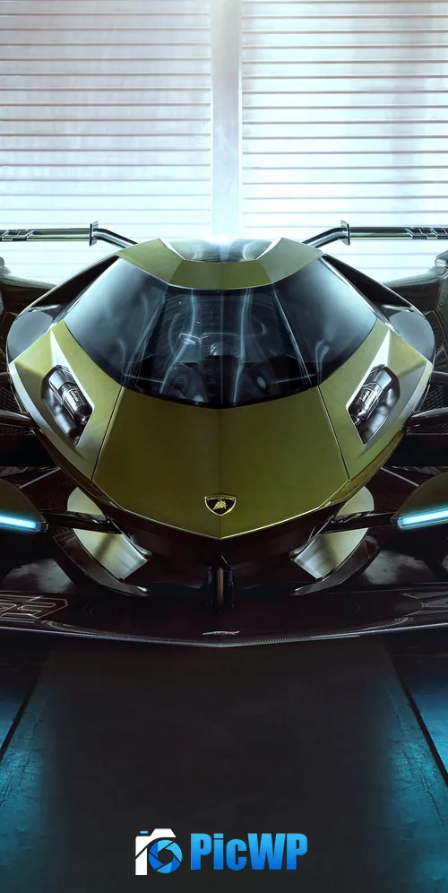 Lamborghini Lambo V12 Vision GT Hypercar 3K Mobile Wallpaper