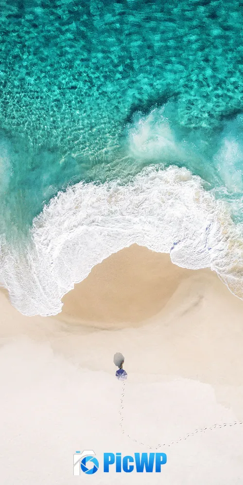 Beach iOS 10 3K Mobile Wallpaper