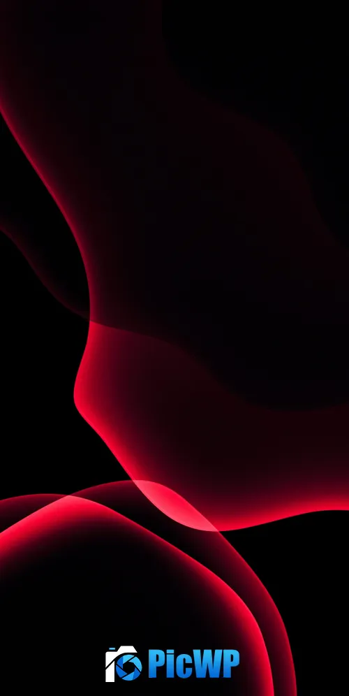 iOS 13 Red 3K Mobile Wallpaper