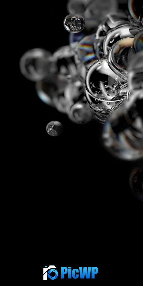 Bubbles AMOLED 3K Mobile Wallpaper