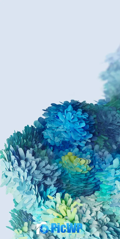 Samsung Galaxy S20 Turquoise 3K Mobile Wallpaper