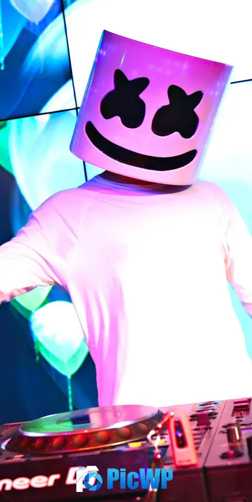 Marshmello Live concert 3K Mobile Wallpaper