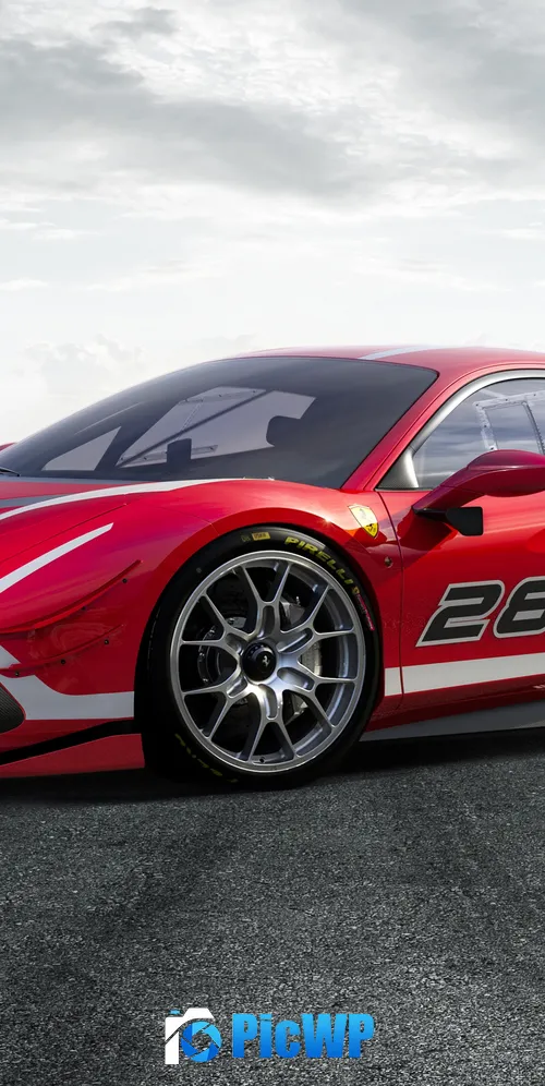 Ferrari 488 Challenge Evo 3K Mobile Wallpaper