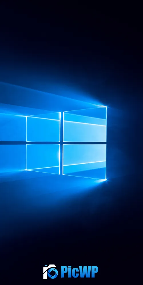 Windows 10 Dark 3K Mobile Wallpaper