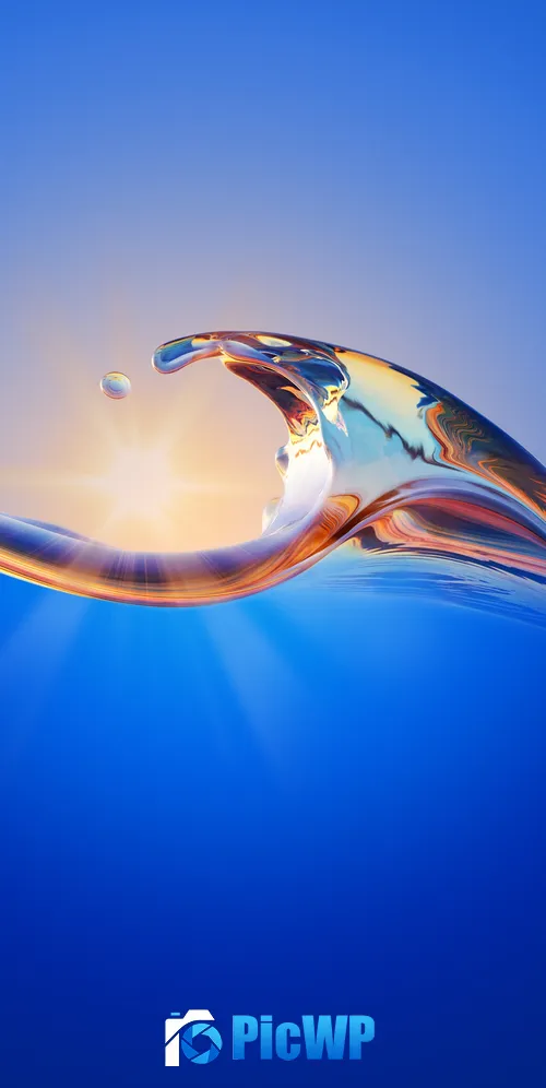 Ocean Waves Sunlight 3K Mobile Wallpaper